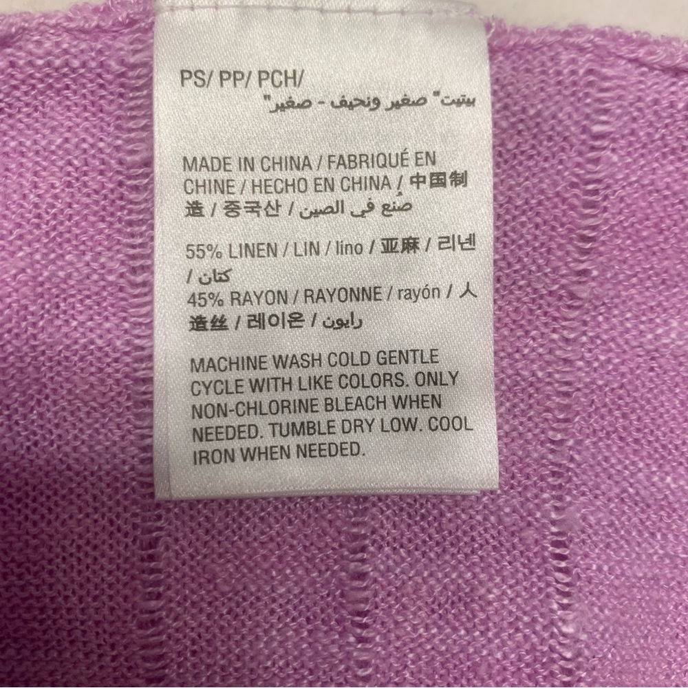 Style & Co Lightweight Purple Boatneck Sweater with Dolman Sleeves Petite Small - Picture 8 of 8